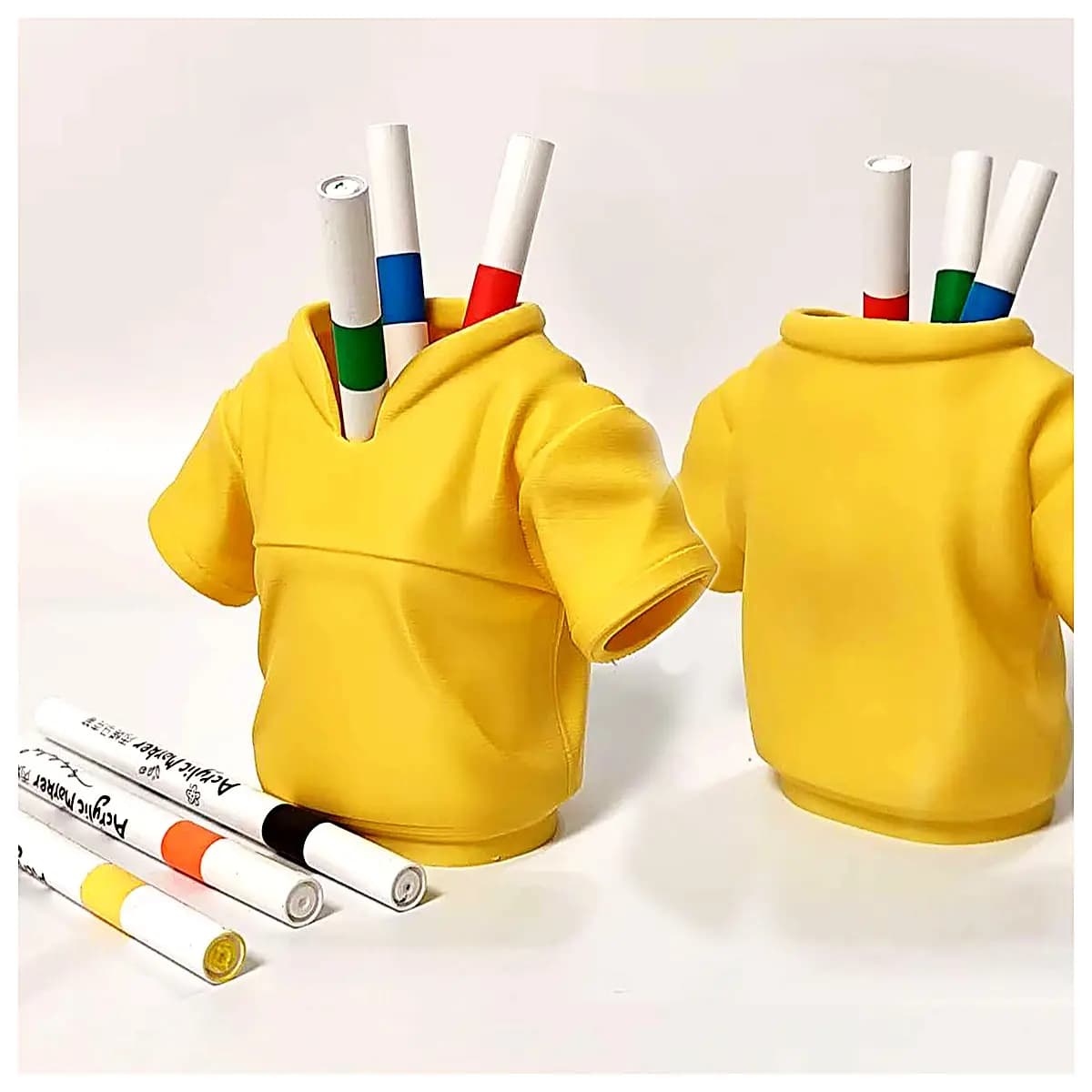 T Shirt Pencil Holder Portable Stand Holder Desk Organizer Lazy Person Gadget Creative Gift Office Study