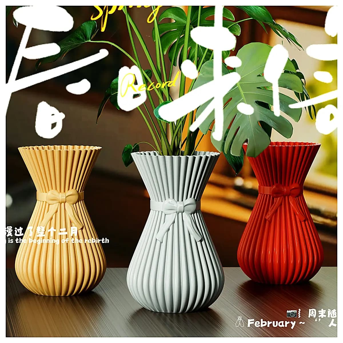 Ceramic Vase Decorative Item Home Decor Tabletop Flower Arrangement Planter Vase Creative Friends Family