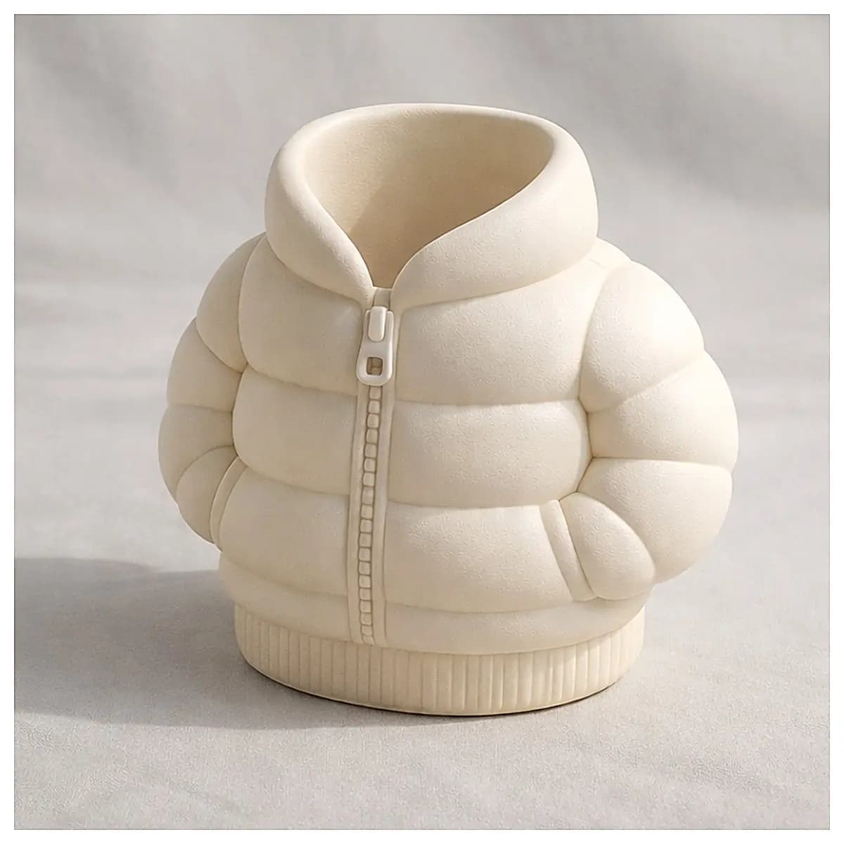 Large Puffer Jacket Pencil Case Organizer Bag Outdoor Travel Student Backpack Accessories Pen Holder Multi Pocket Storage