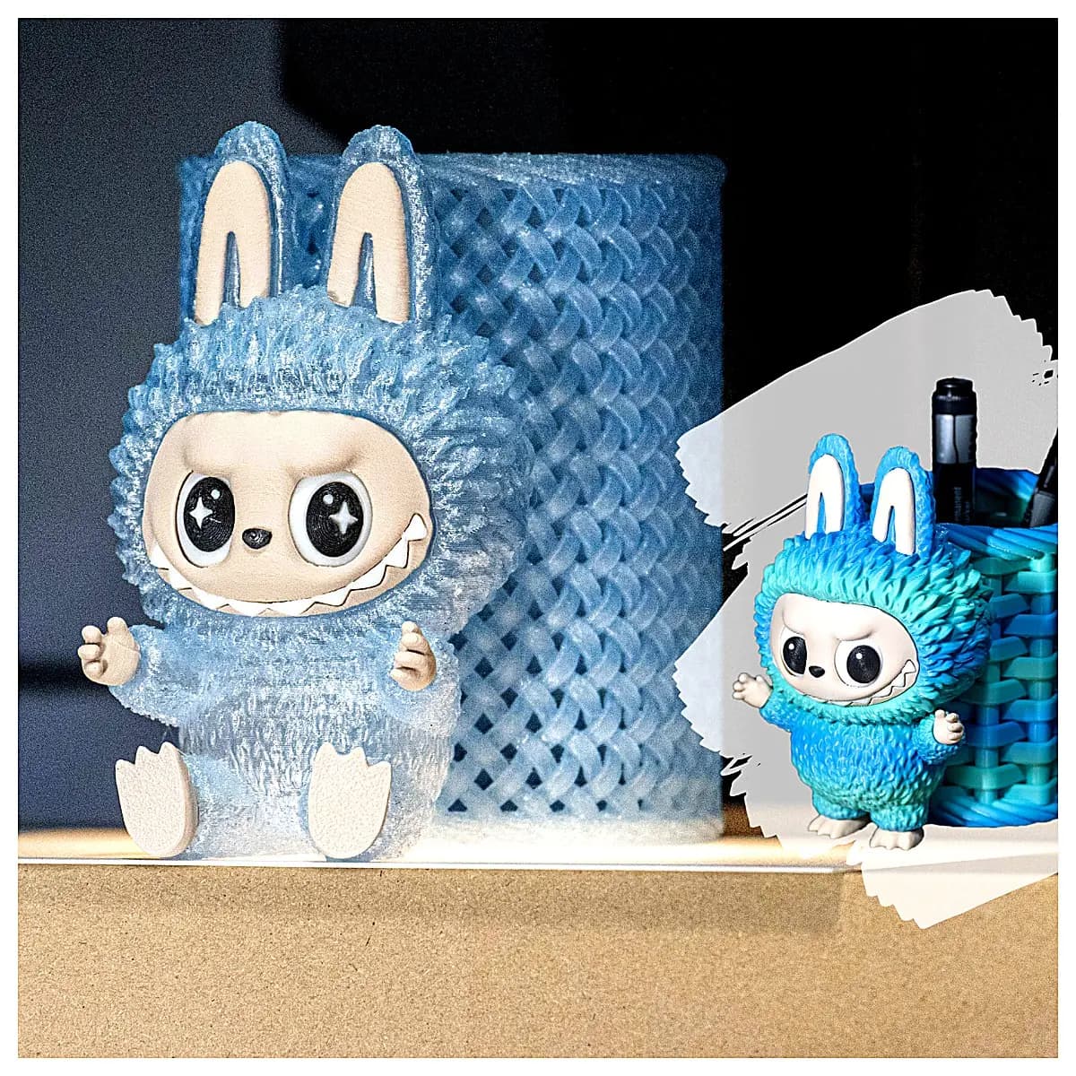 Sitting Posture Pen Holder Lbb Lazy Desk Organizer Stand Holder for Stationery Study Supplies Space Saving Creative Accessory