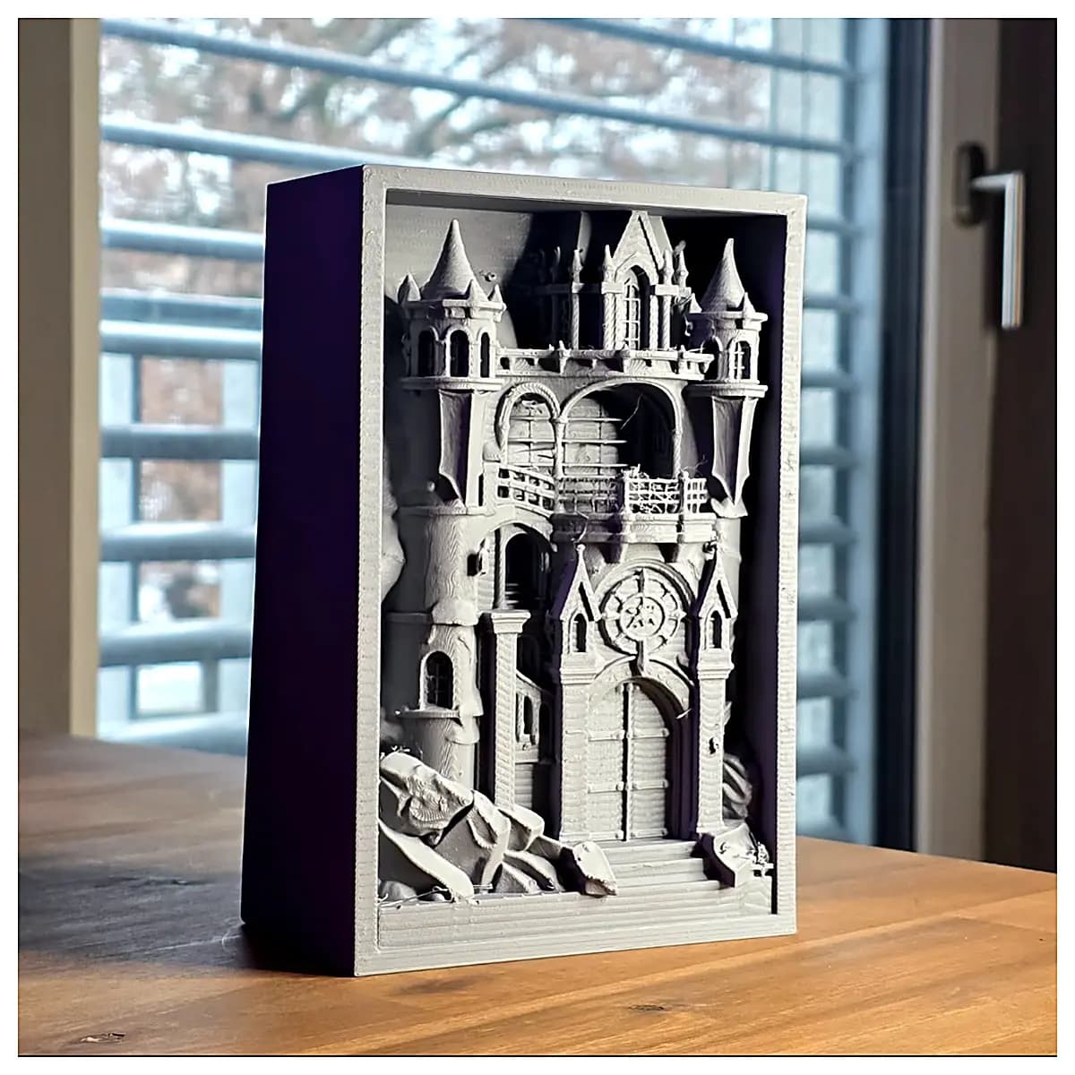 Gothic Castle Book Stand Shelf Decor Desktop Display Book Display Castle Model Creative Book Exibit Book Support