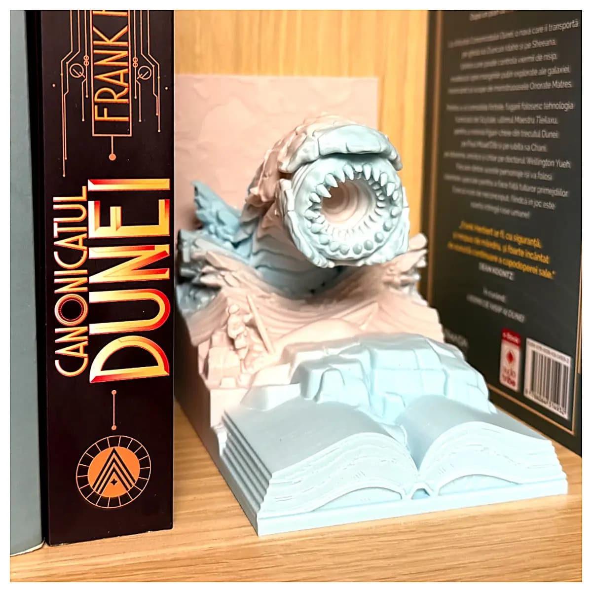 Book Stand Model with Hidden Compartment Display Case Secret Storage Figurine Toy Desk Decoration Collectible Display
