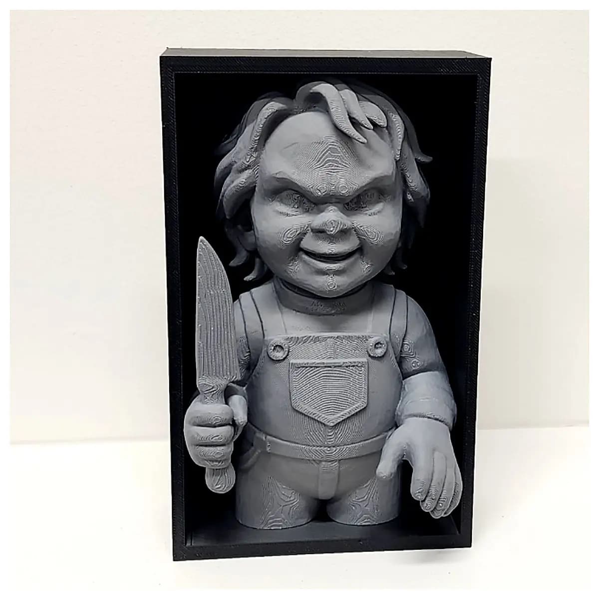 Halloween Chuckie 3D Display Figurine Horror Decoration Spooky Toy Festive Decoration Scene Props