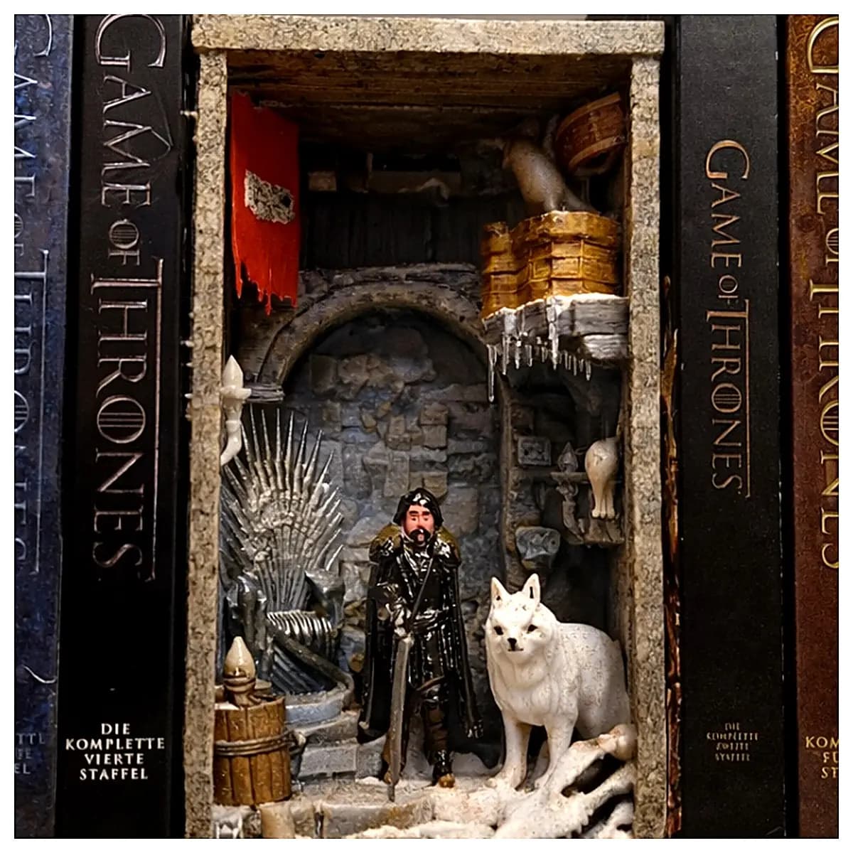 Book Stand Decoration Ice and Fire Series Model Dragon Throne Display Figure Westeros Collection Desktop Ornament Game Gift