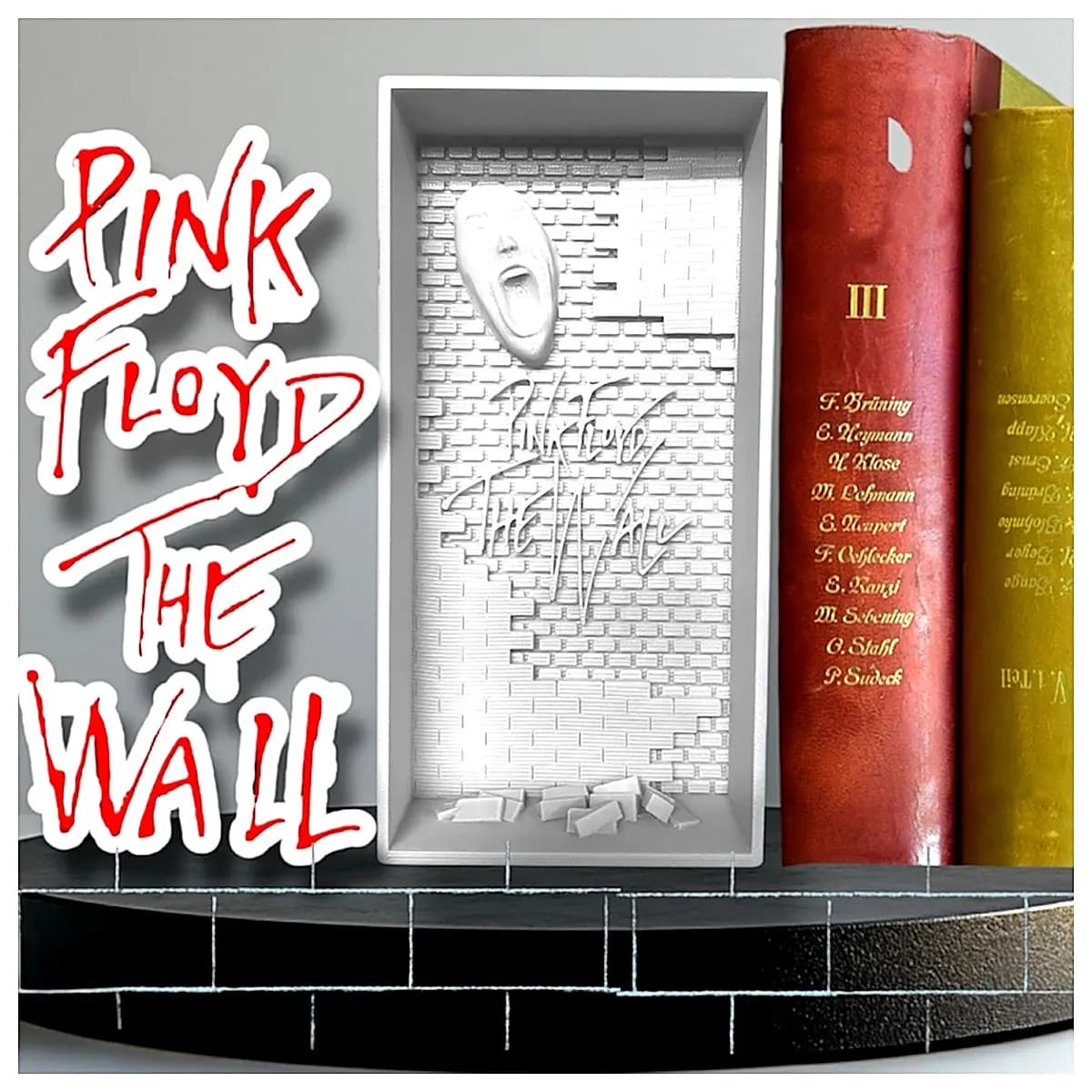 Pink Freud Book Stand Model Figurine Desk Decoration Art Piece Display Toy Collection Gift Freud Book Stand