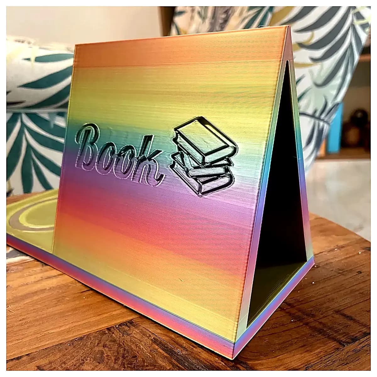Bookshelf with Coasters Book Storage Shelf Desktop Bookstand Reading Shelf Living Room Shelf Multi Tiered Shelf Coaster Included Study Decor