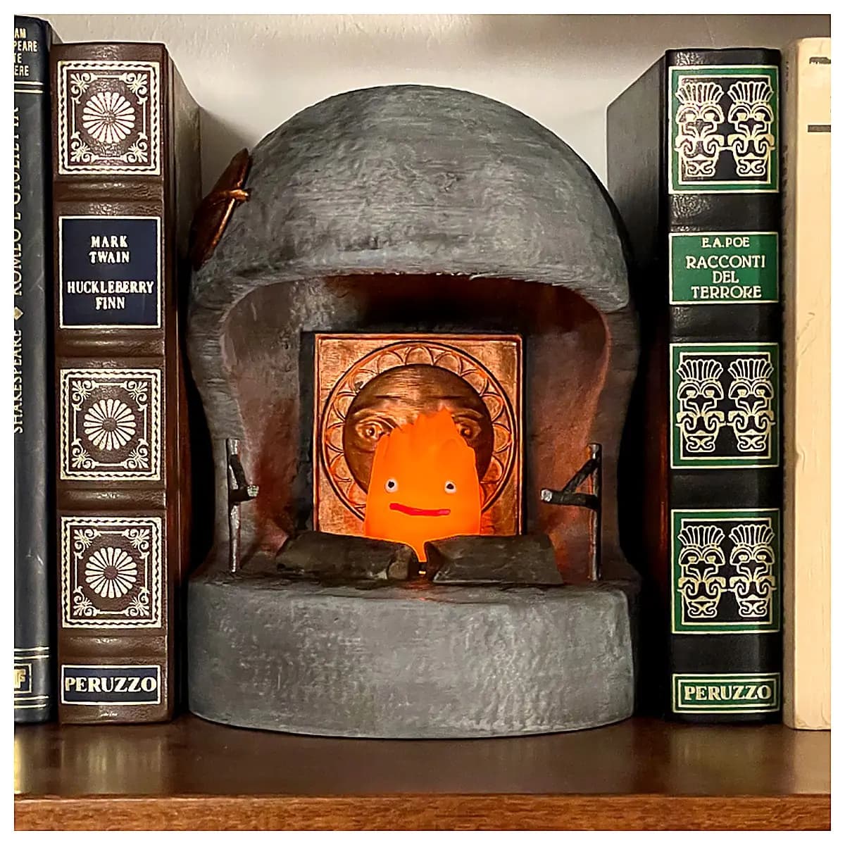 Casifa Fireplace Book Stand Decoration Electronic Candle Display Figure Home Living Room Ornament Gift Idea