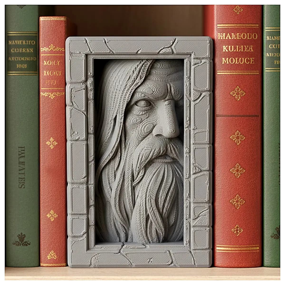Shelf Statue Decorative Stone Relief Sculpture Stand Figurine Home Decor Art Ornament Desktop Ornament Lucky Meaning