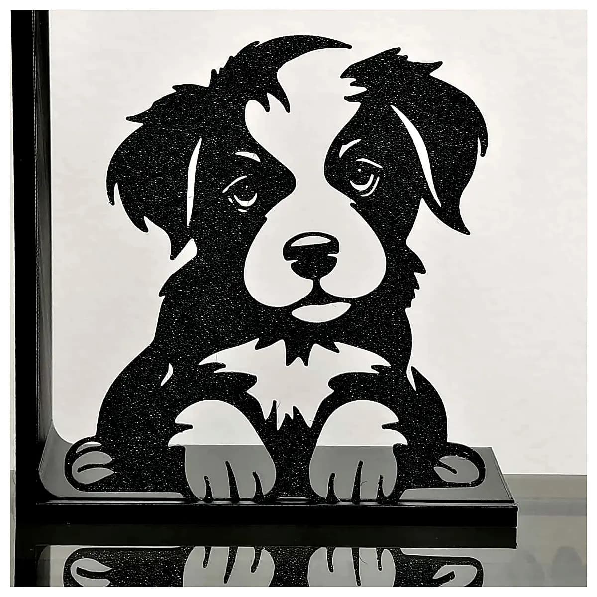 Cute Dog Decoration Book Stand Pet Figurine Dog Toy Bed Accessories Dog Decor Creative Home Decoration