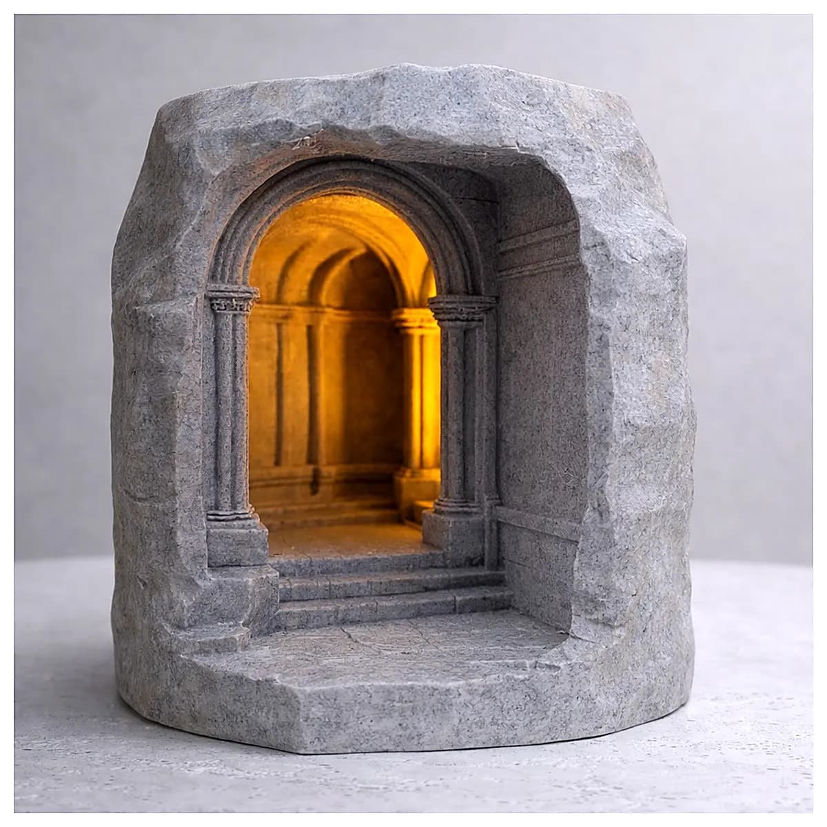 Book Stand Display Figurine Stone Gallery Desktop Decoration Art Ornament Office Decoration Creative Home Display Wall Decor