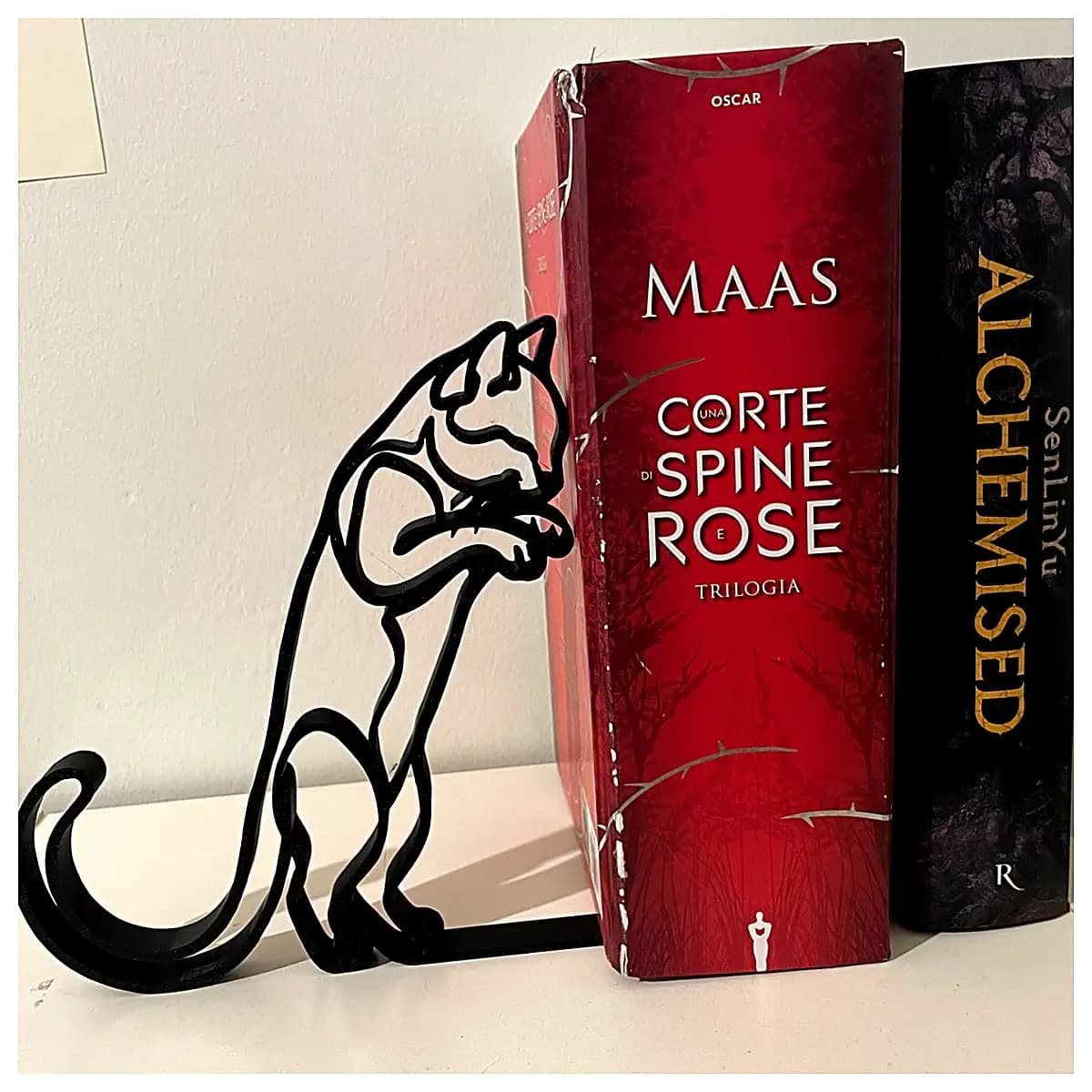Cat Display Stand Creative Cat Desk Decoration Cat Book Holder Cat Shelf Support Pet Ornament Desktop Accessory