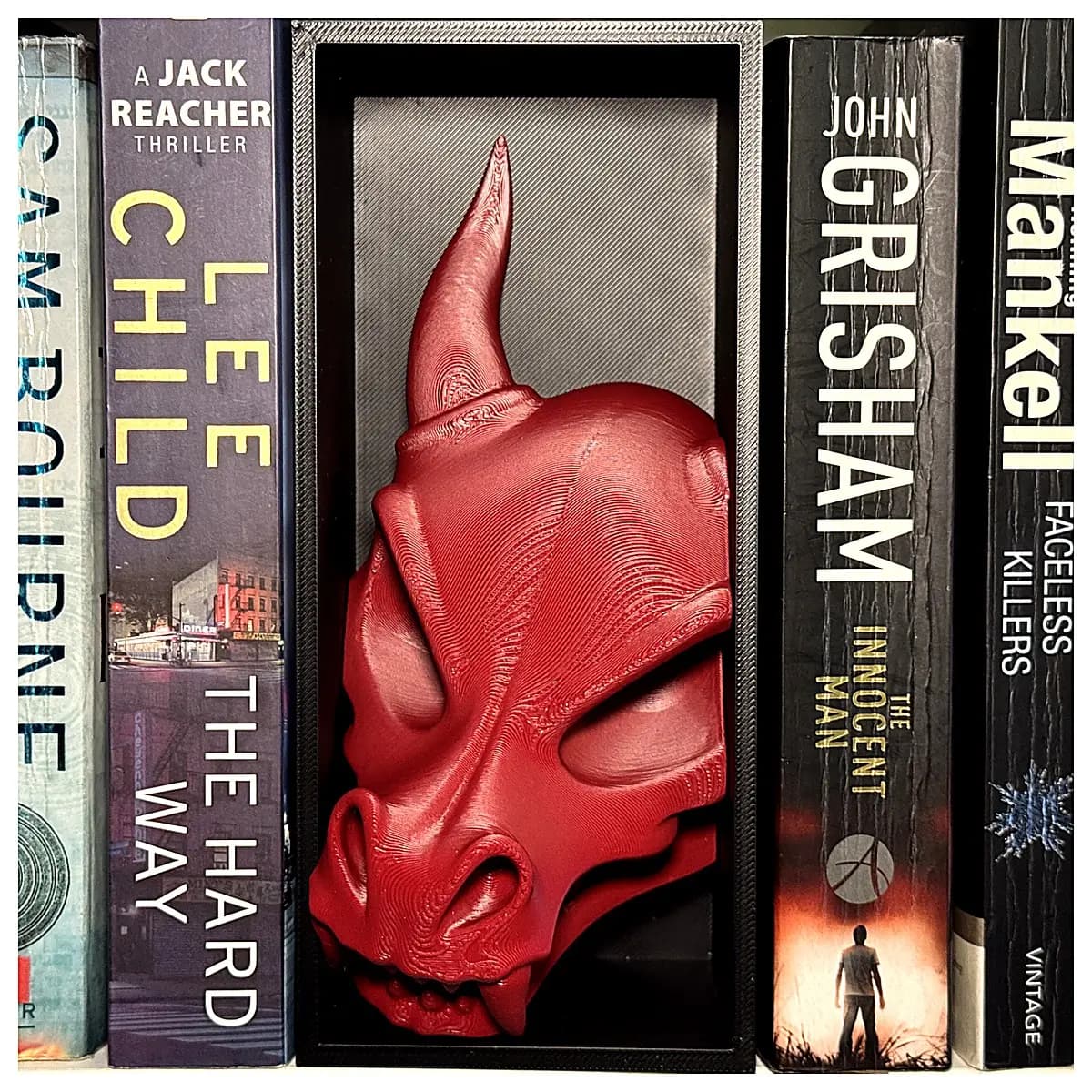 Dragon Skull Book Stand 3D Printed Fantasy Decoration Desktop Figurine Shelf Decor Magic Ornament Collectible Home Decor