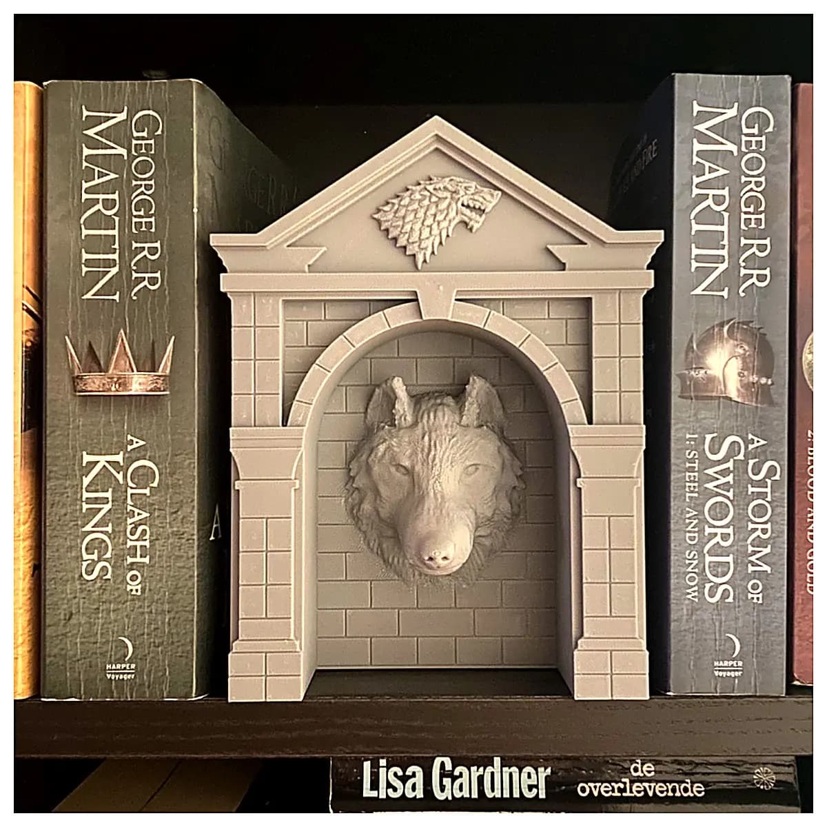 Stark Family Model Figures Collectibles Stand Display Shelf Westeros Series Model Toys Gift Idea