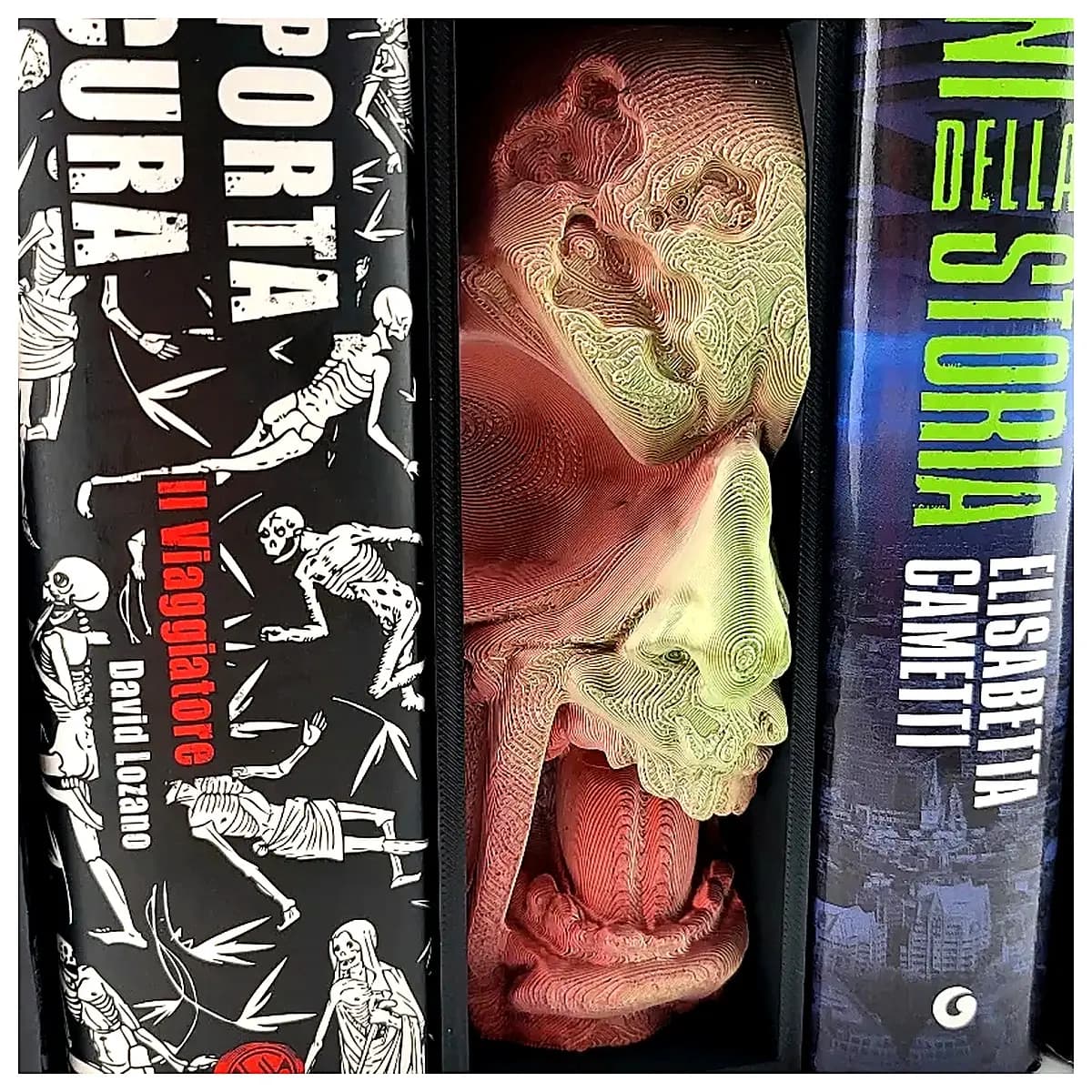 Shelf Display Figures Zombie Horror Book Storage Decor Spooky Book Organizer Scene Props Zombie Theme