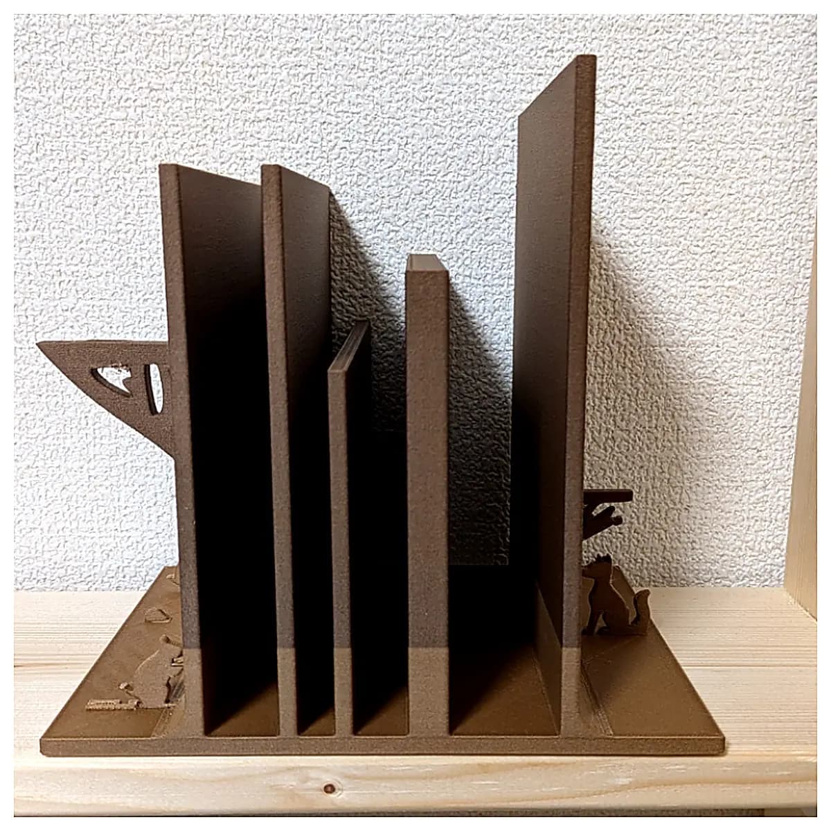 Multi Slot Animal Figurine Shelf Stand Pet Book Display Animal Shelf Creative Book Organizer Cat Dog Shelf Desktop Decoration Children s Books
