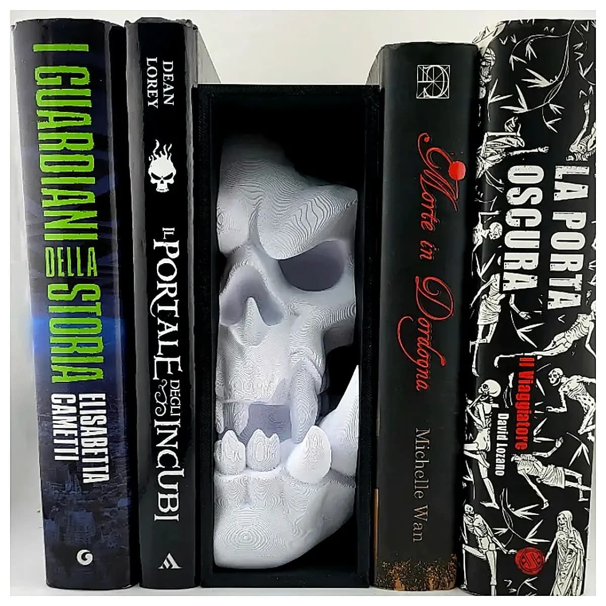 Book Stand Decoration Human Skull Model Figurine Desk Ornament Collection Props Art Display Piece