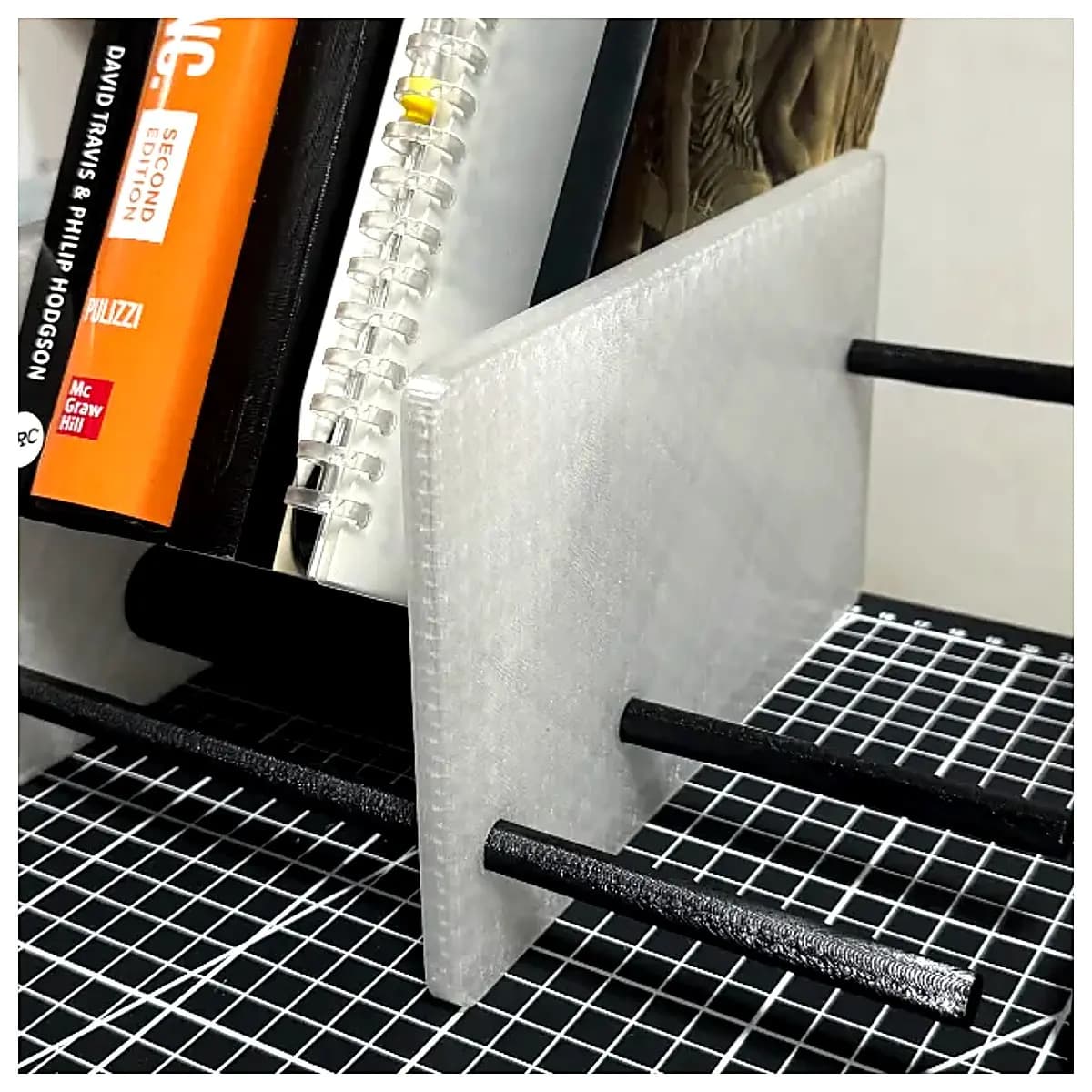 Book Stand Concrete Structural Design Bookshelf Support Wall Mounting Wall Decor Concrete Accessories Building s