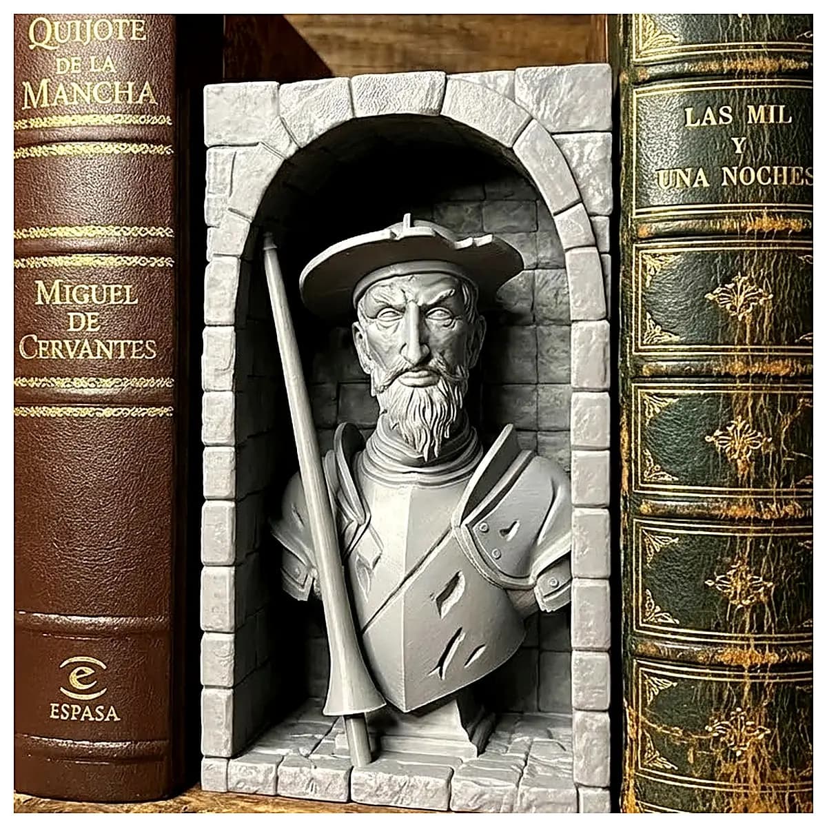Quixote Book Stand Model Toy Display Decoration Kids Puzzle Toys Desktop Ornament Creative Gift