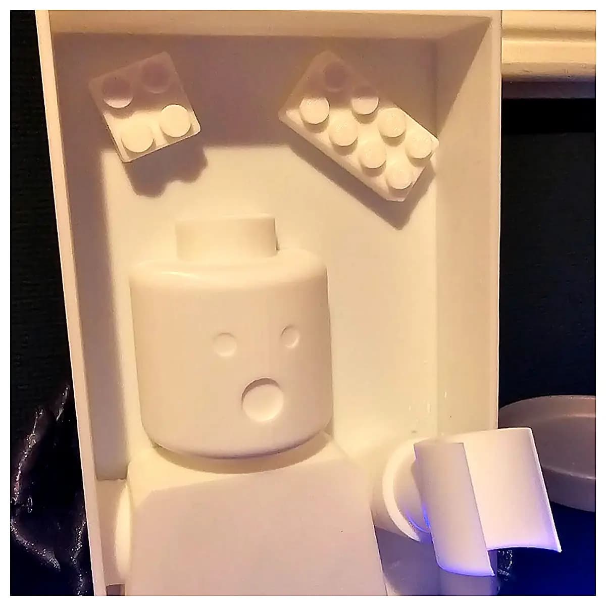 Building Blocks Man Book Stand Display Figurine Toy Man Shelf Decoration Educational Toys Desktop Ornament Learning Play Indoor Toys