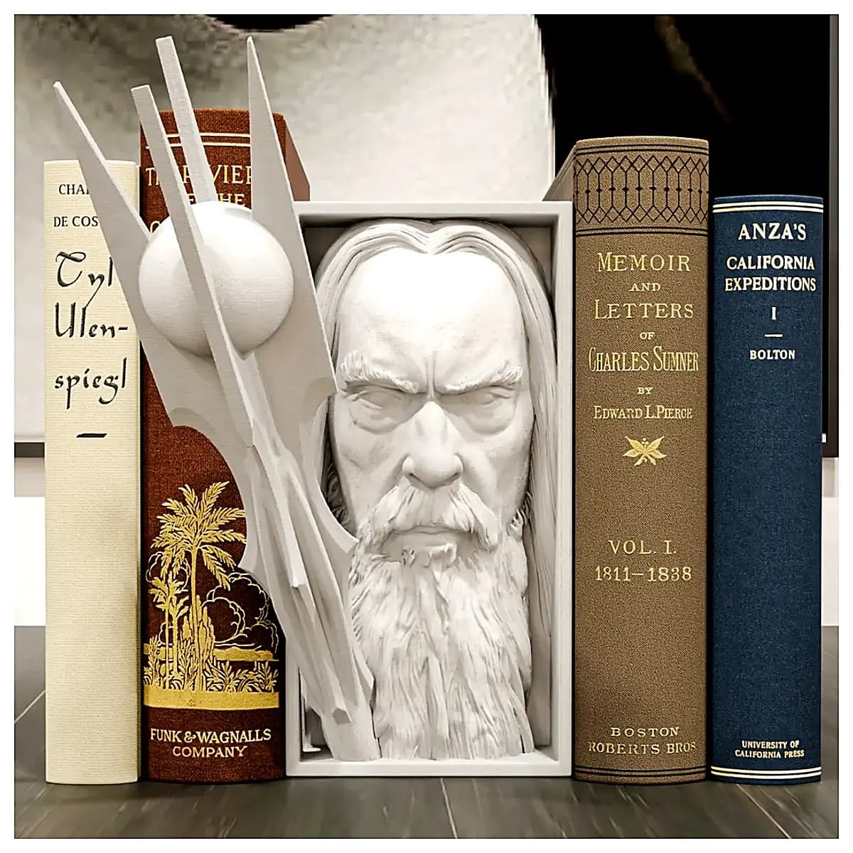 Sarumans Books Stand Shelf Wall Decor Creative Display Item Multi functional Shelf Wall Hanging Decoration Art