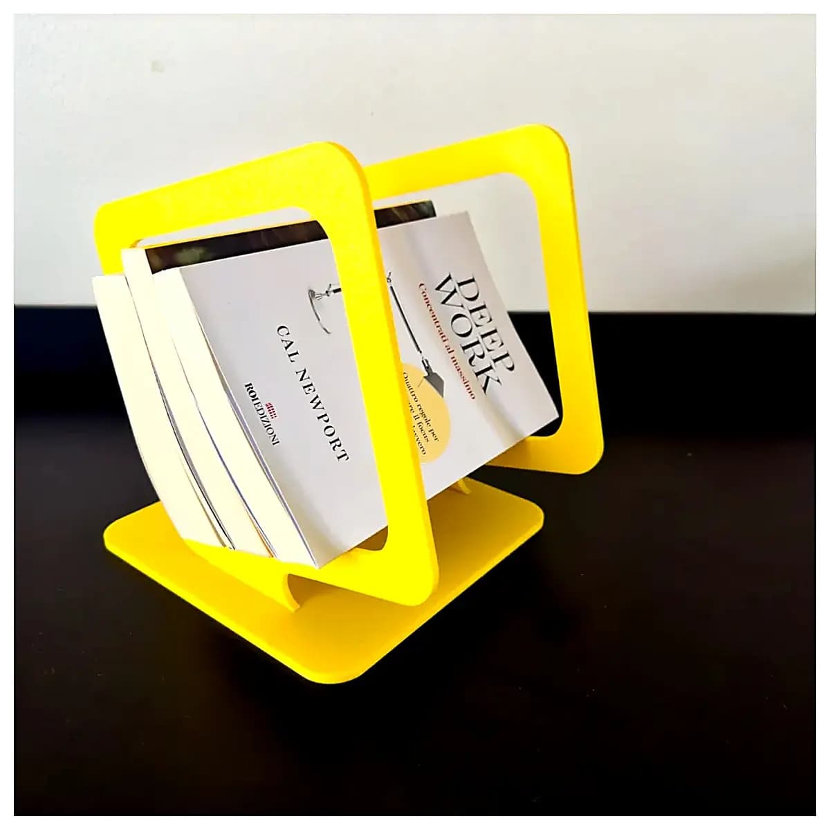 Square Book Stand Holder Desktop Shelf Support Rotating Book Stand Stabilizer Bracket Ideal for Books Magazines Tablets