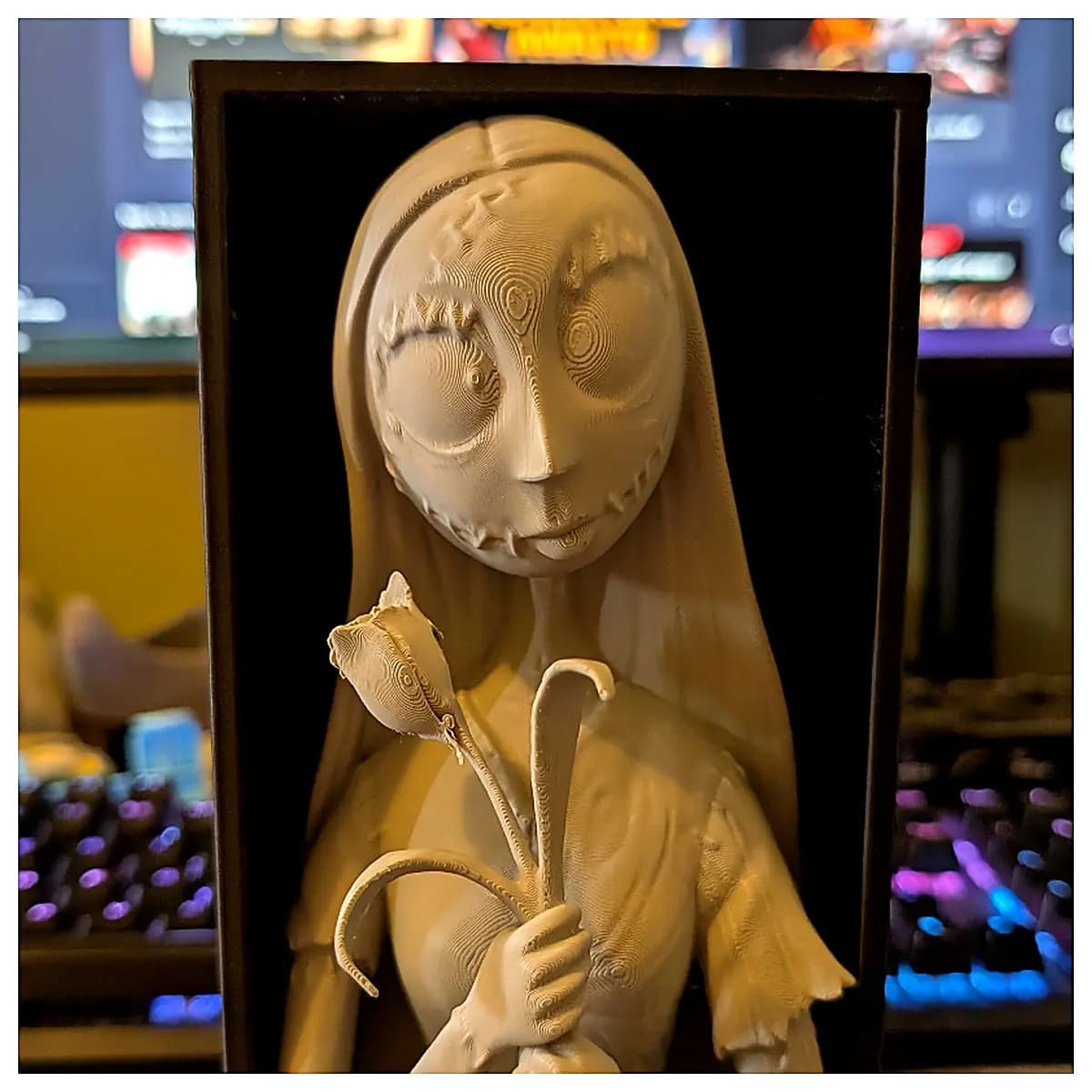 Sally Skellington Book Stand Figurine Christmas Decoration Tabletop Ornament Festive Gift Desktop Decoration Holiday Gift