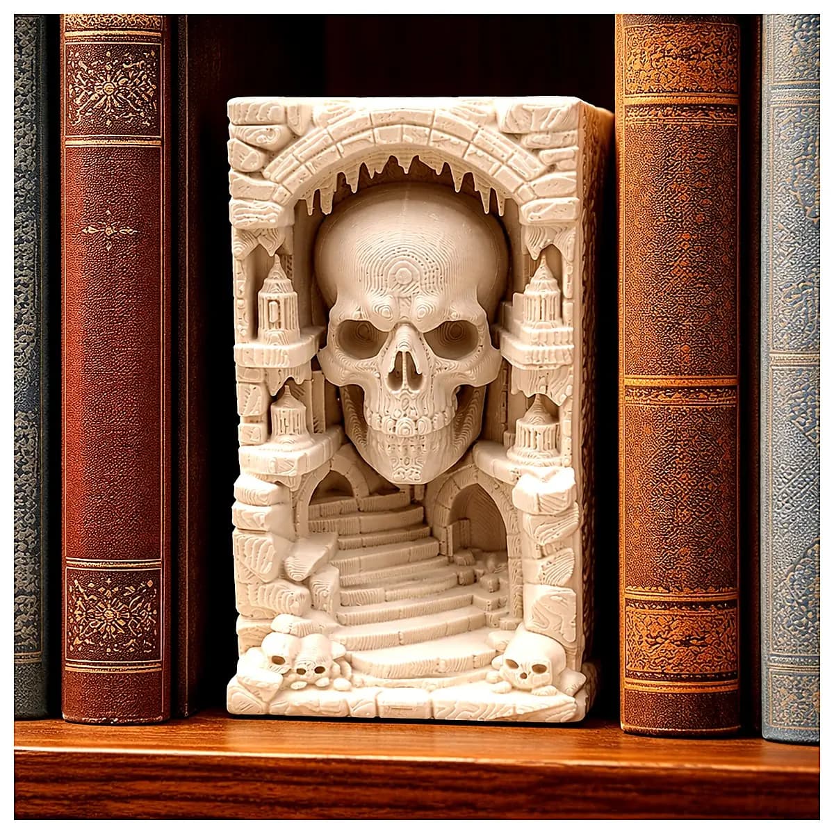 Book Stand Model Figure Shadow Gate Decoration Shelf Display Accessory Scene Toy Creative Gift