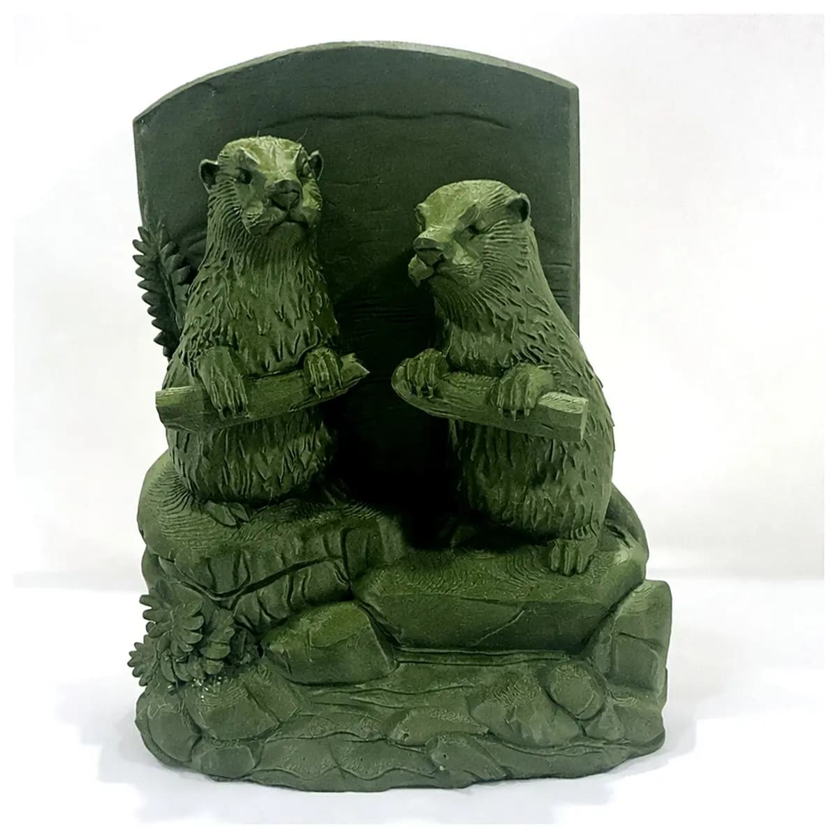 Otter Book Stand Display Figurine Shelf Decor Creative Book Arrangement Desk Decoration Multi Functional Display Art Piece
