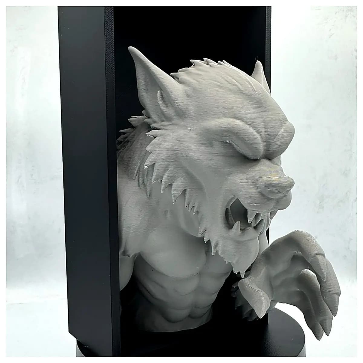 Creepy Horror Werewolf Book Stand Horror Novel Werewolf Legends Dark Stories Thrilling Reading