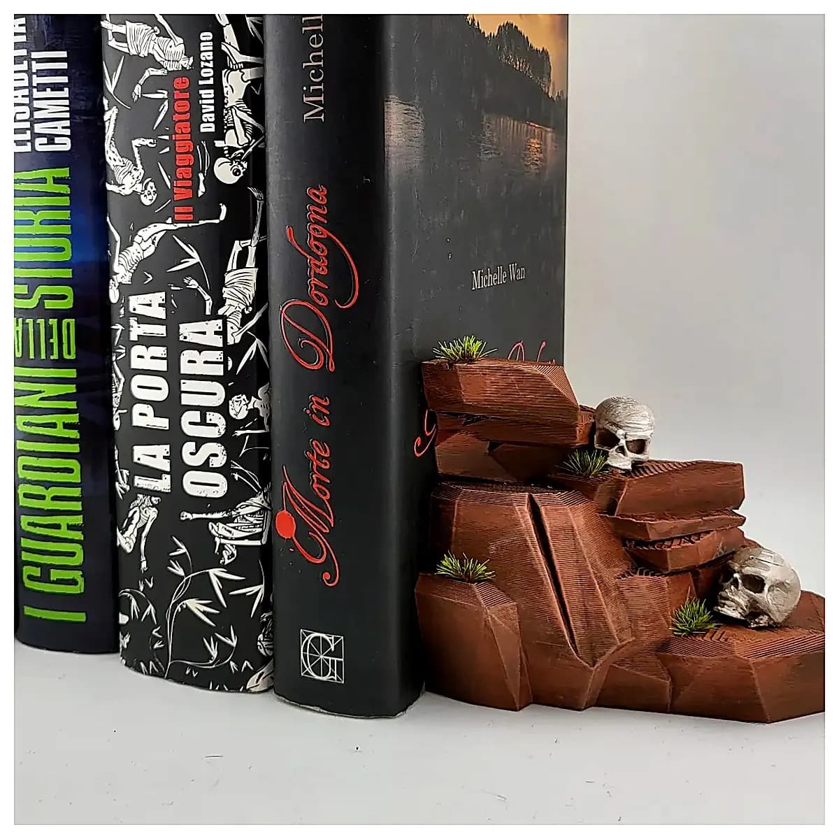 Desert Stone Book Stand Desktop Decoration Landscape Ornament Indoor Decor Art Piece Creative Gift Tabletop Placement