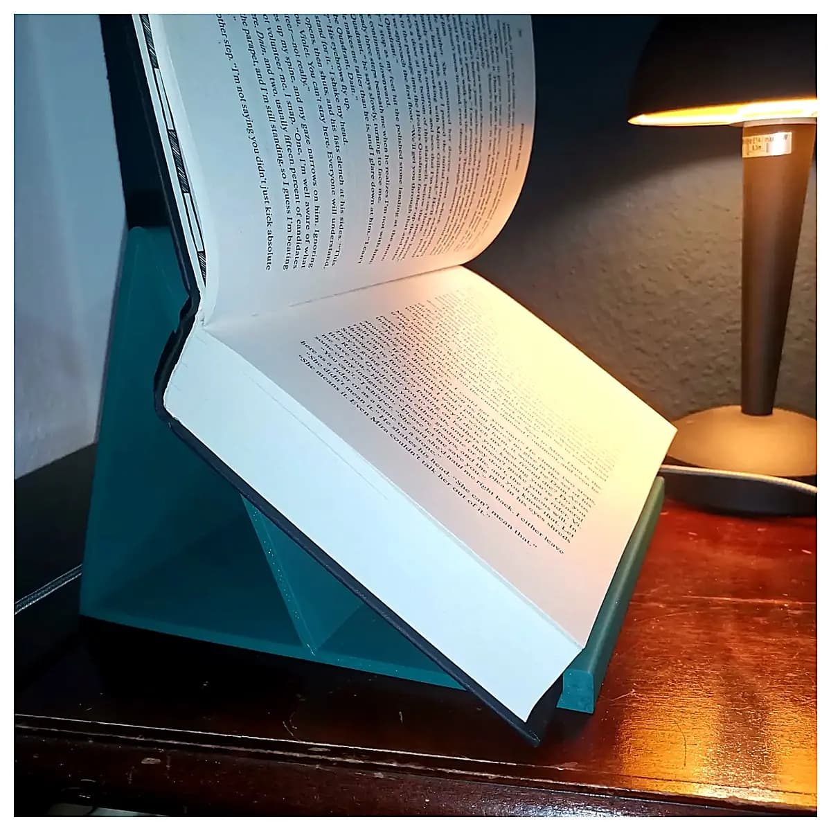 Standing Book Shelf for Bedside Reading Ideal for Heavy Readers Book Storage Reading Rack Bedside Book Shelf Bed Head Reading