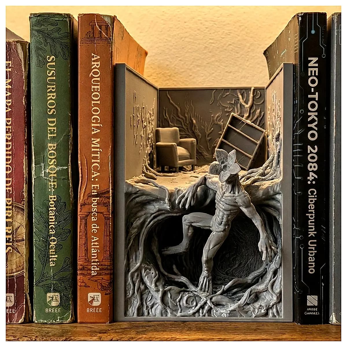 Inverted Book Stand Upside Down Book Holder Creative Display Shelf Desk Decoration Ornament Support Creative Book Display Stand