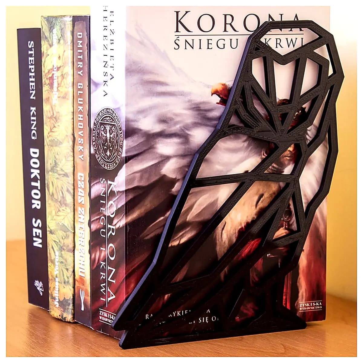 Geometric Owl Bookend Modern Shelf Desk Decoration Creative Book Stand Multifunctional Book Holder Simple Shelf Office Study