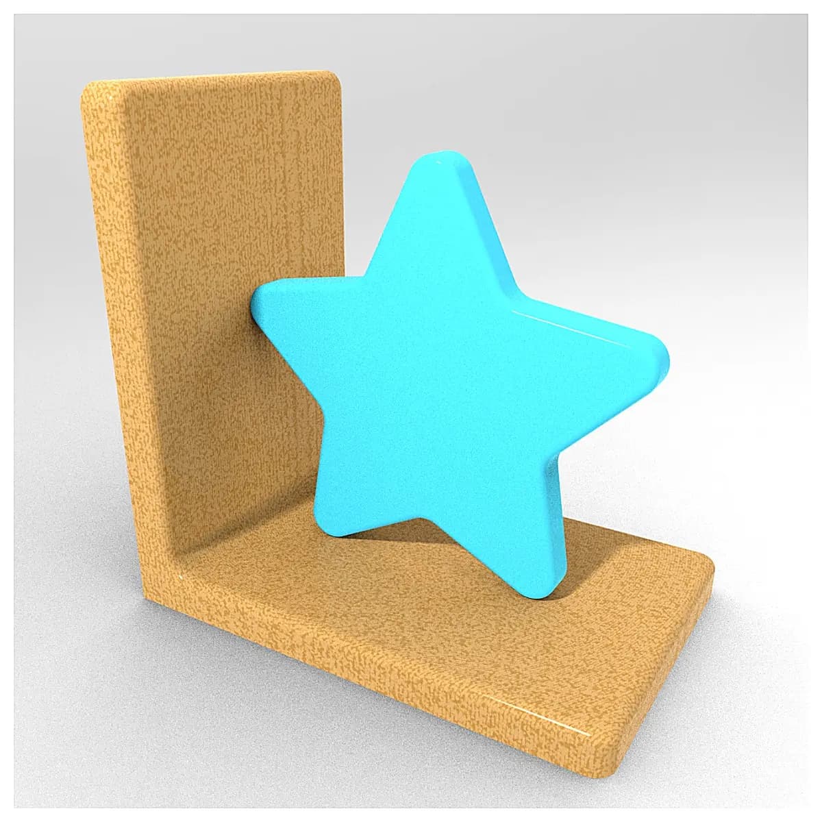 Star Shaped Book Stand Desktop Book Holder Book Support Creative Shelf Stand Reading Accessory Office Shelf Organizer