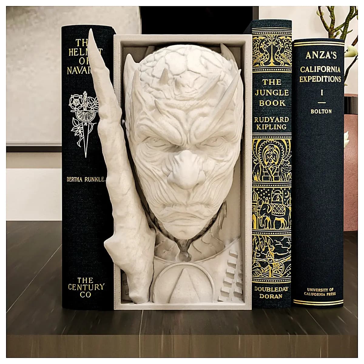 Night King Book Stand Wall Mounted Decor Hanging Shelf Art Ornament Wall Decoration Creative Home Modern Minimalist Display Piece