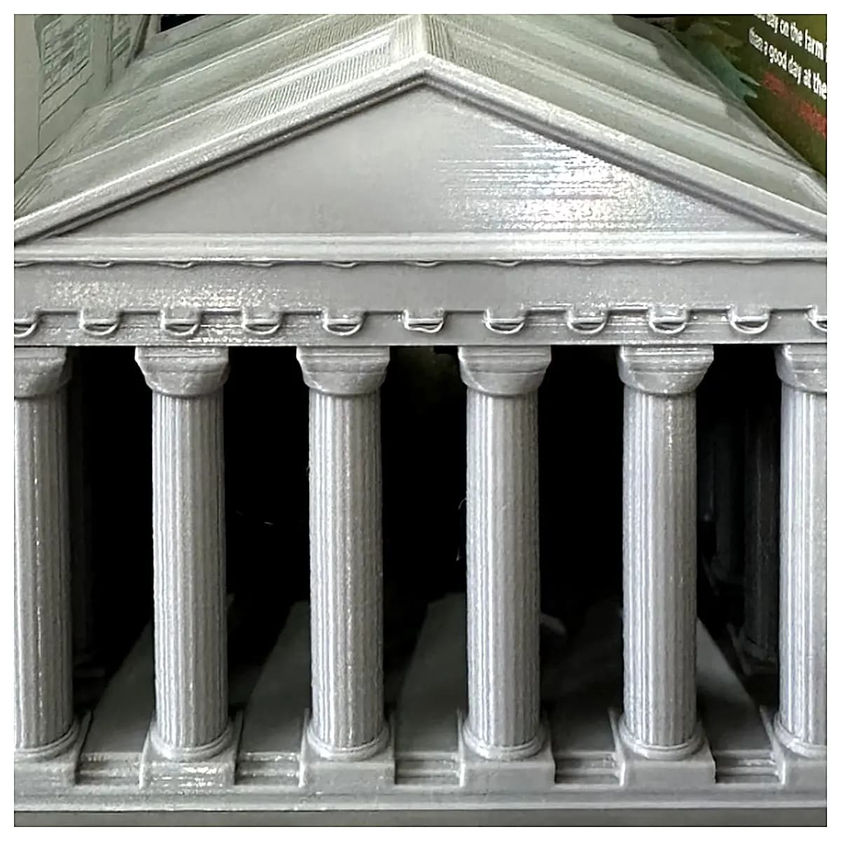 Small Greek Temple Display Stand Desktop Sculpture Model Scene Decoration Indoor Ornament Mini Temple Gift