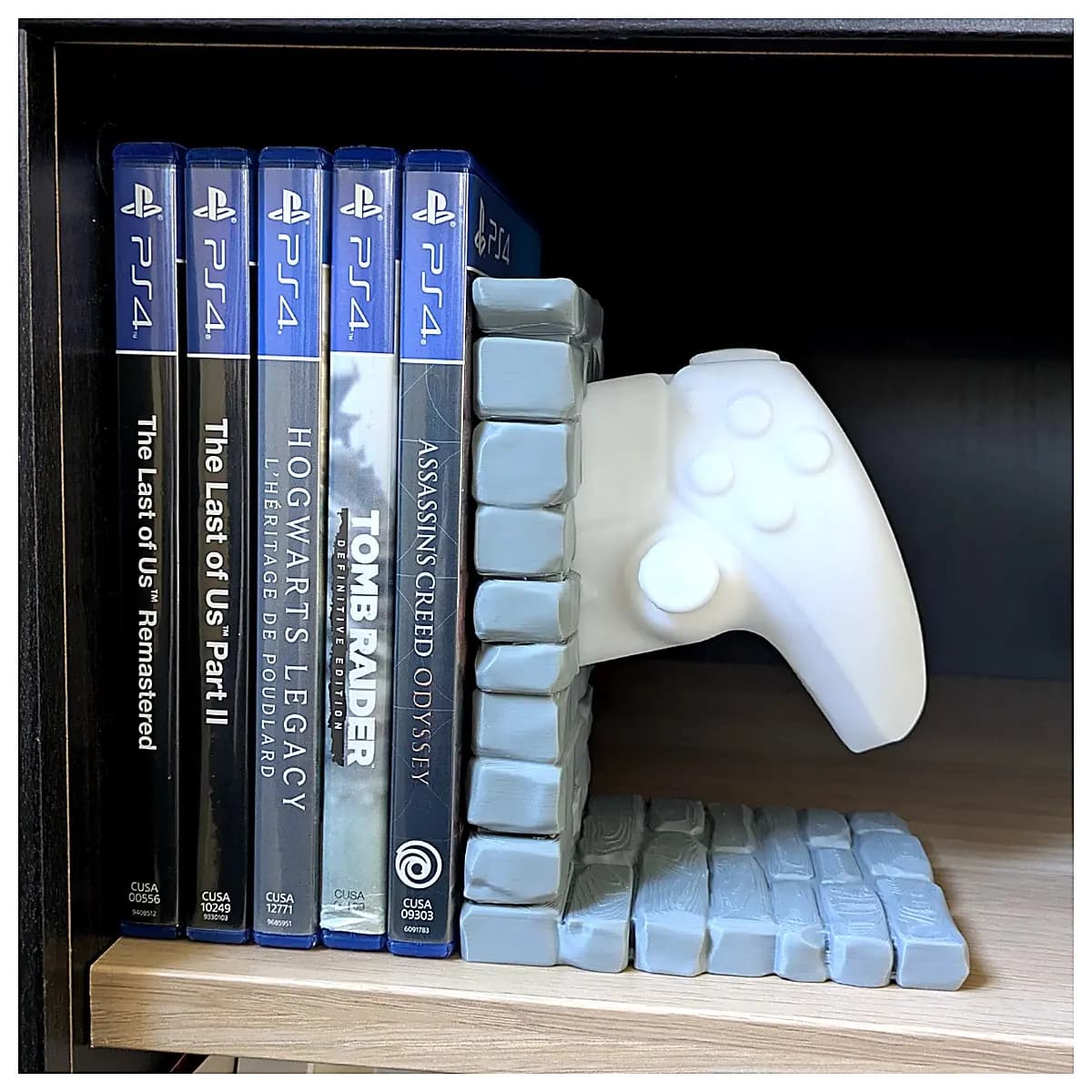 PS5 Controller Stand Game Book Shelf Game Organizer Console Accessory Desktop Storage Game Display Game Book Stand
