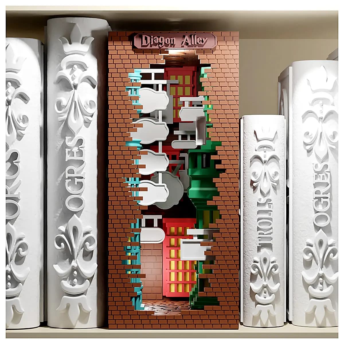 Slanted Alley Model Stand Up Figure Architectural Model City Model Street Model Mini Scene Toy