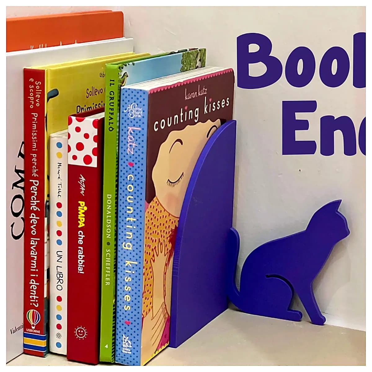 Cat Book Stand Display Shelf Creative Decoration Desk Organizer Cat Shelf Display Toy Placement