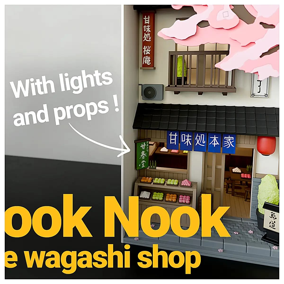 Japanese Wagashi Display Stand Book Shelf Decoration Traditional Sweets Display Dessert Stand Candy Box Japanese Sweet Arrangement