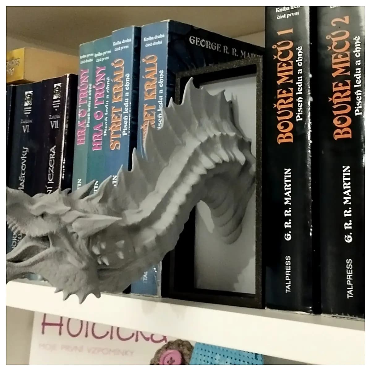 Dragon Figure Book Stand Model Toy Display Decor Office Decoration Creative Gift Collection Dragon Ornament Placement Model