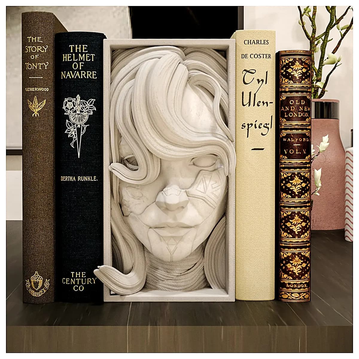 Alicia Book Stands Wall Mounts Minimalist Shelves Wall Mounted Holders Study Storage Decorative Book Shelves Hanging Shelves Book Display Wall Decorat