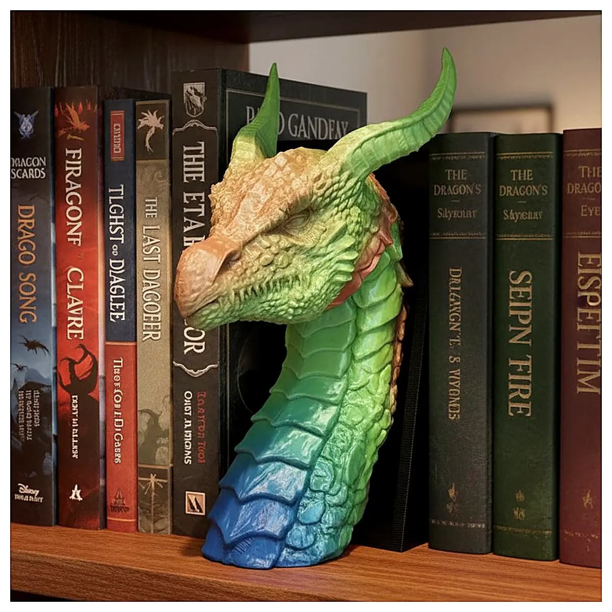 Dragon Book Stand Figurine Desk Decoration Creative Figurine Office Gift Stand Ornament