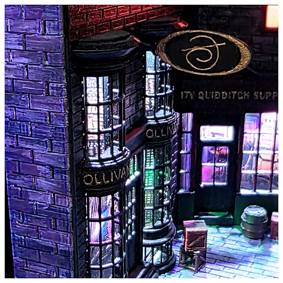 Slanted Alley Bookshelf Display Model Building Model Toy Decoration City Model Mini Scene Architectural Model Indoor Decor