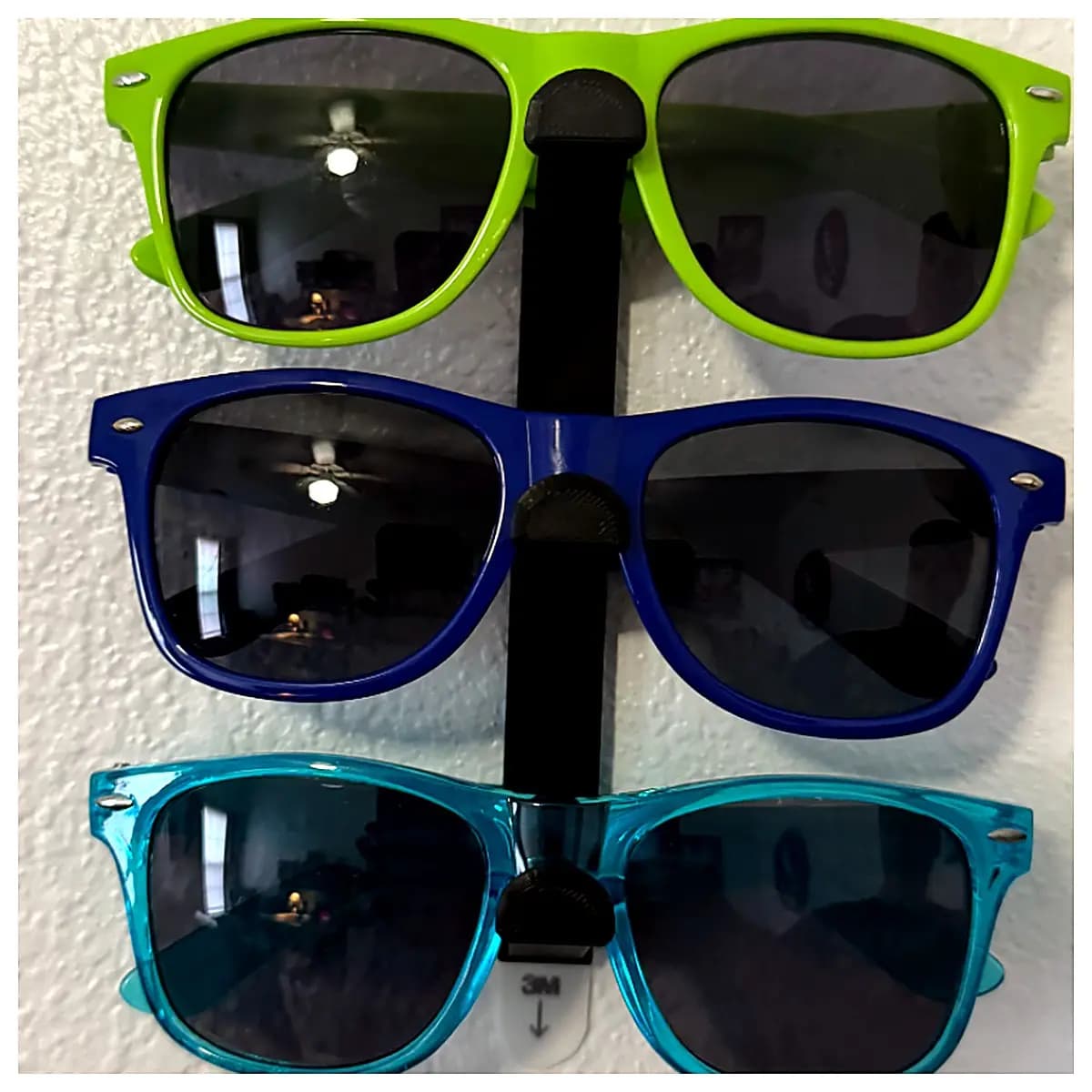 Wall Mounted Sunglasses Holder Hook Sunglasses Storage Rack Frame Mount Wall Hanging Mirror Support Display Stand