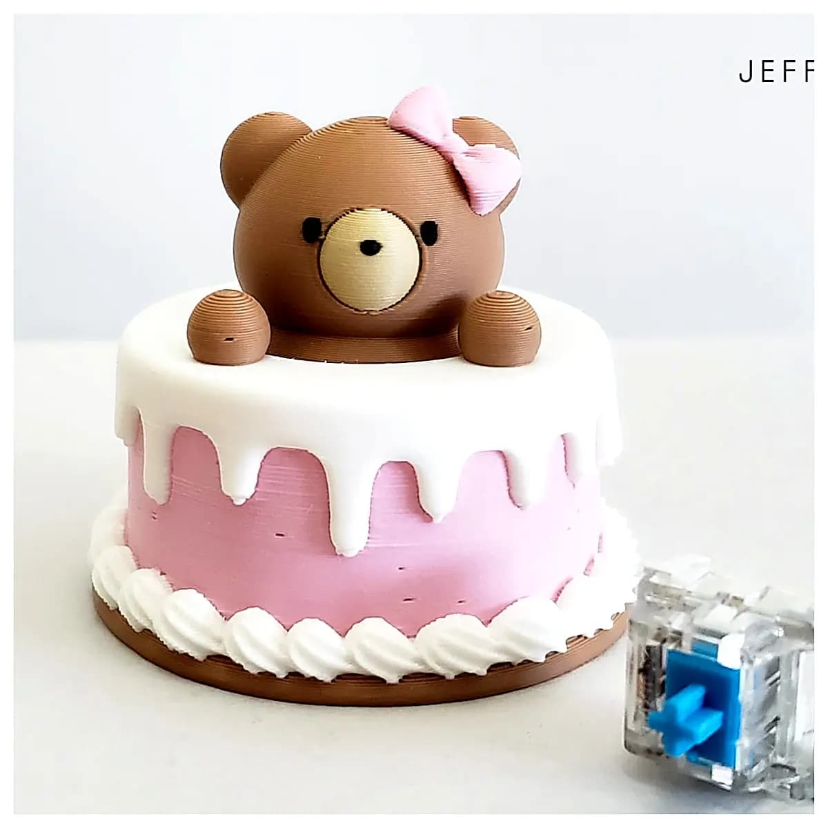 Bear Button Decoration for Cake Birthday Gift Kids Toy Accessory Cake Decoration Cute Bear Birthday Surprise Cake Accessories