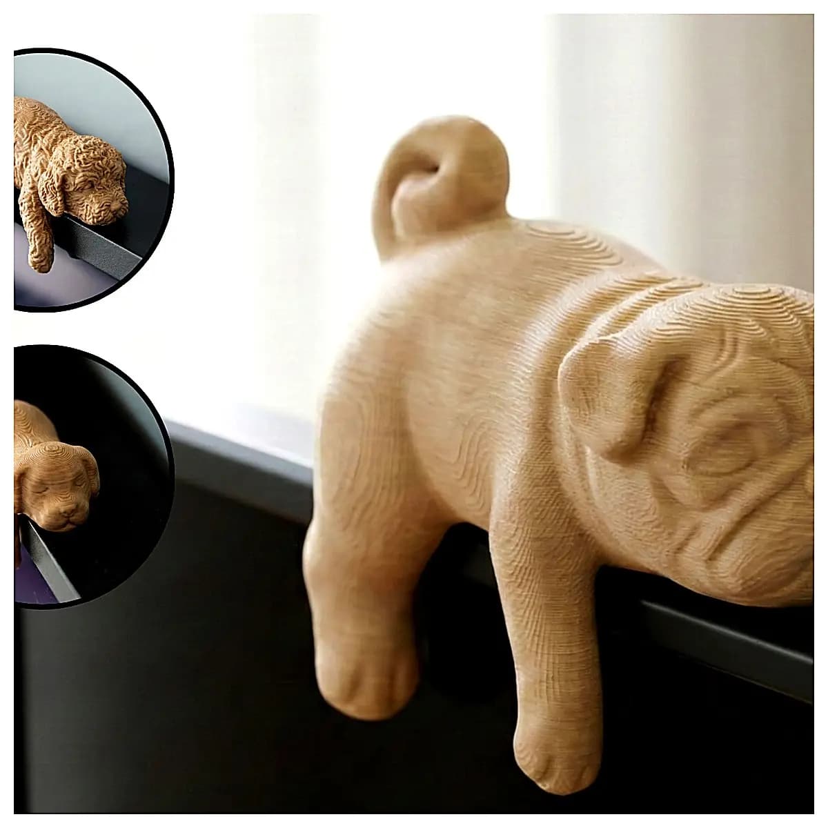 Paco Dog Display Hook Creative Dog Figurine Pet Gift Desktop Decoration Home Interior Dog Toy Accessories