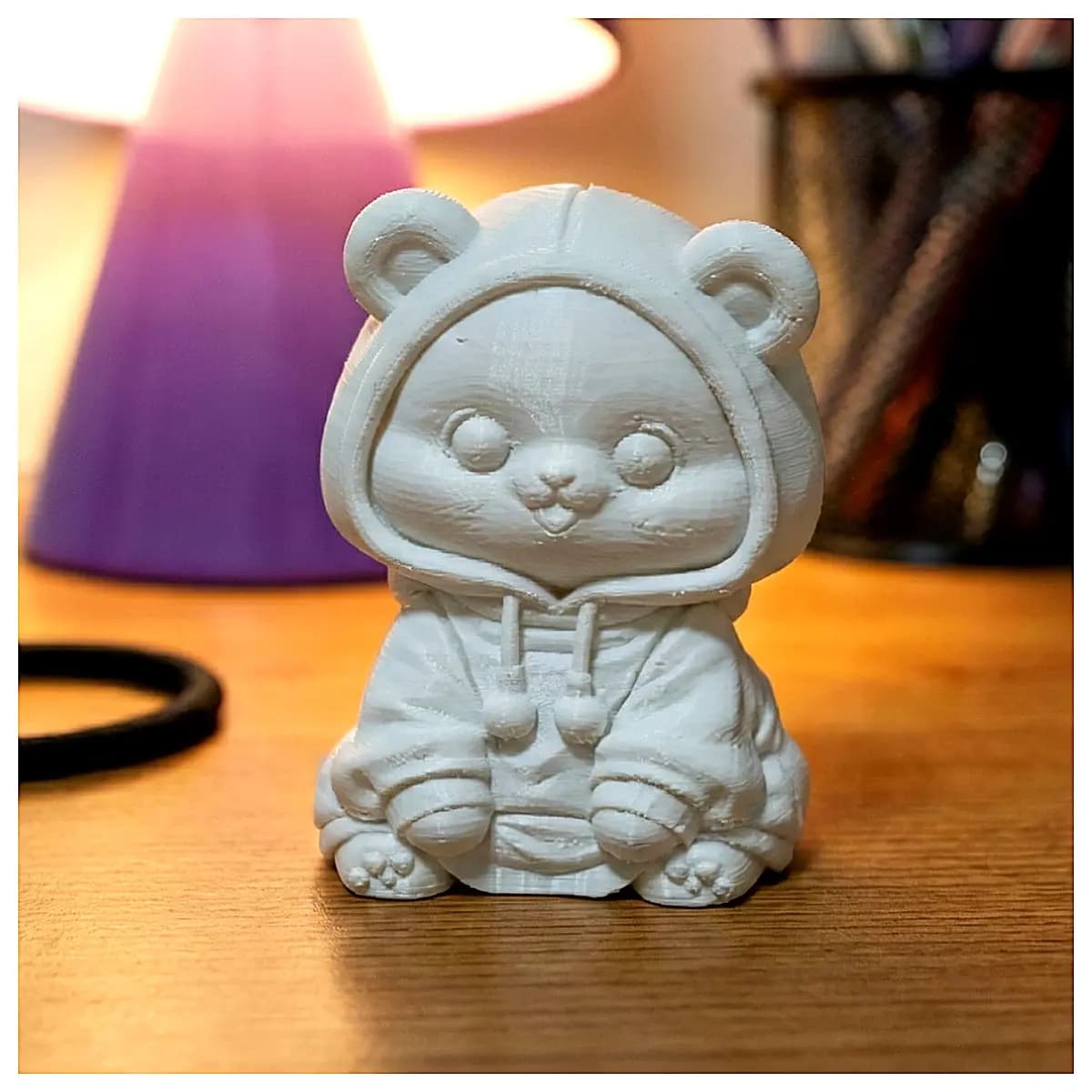 Cute Panda Figurine Adorable Decor Gift Companion Plushie Creative Cartoon Collectible