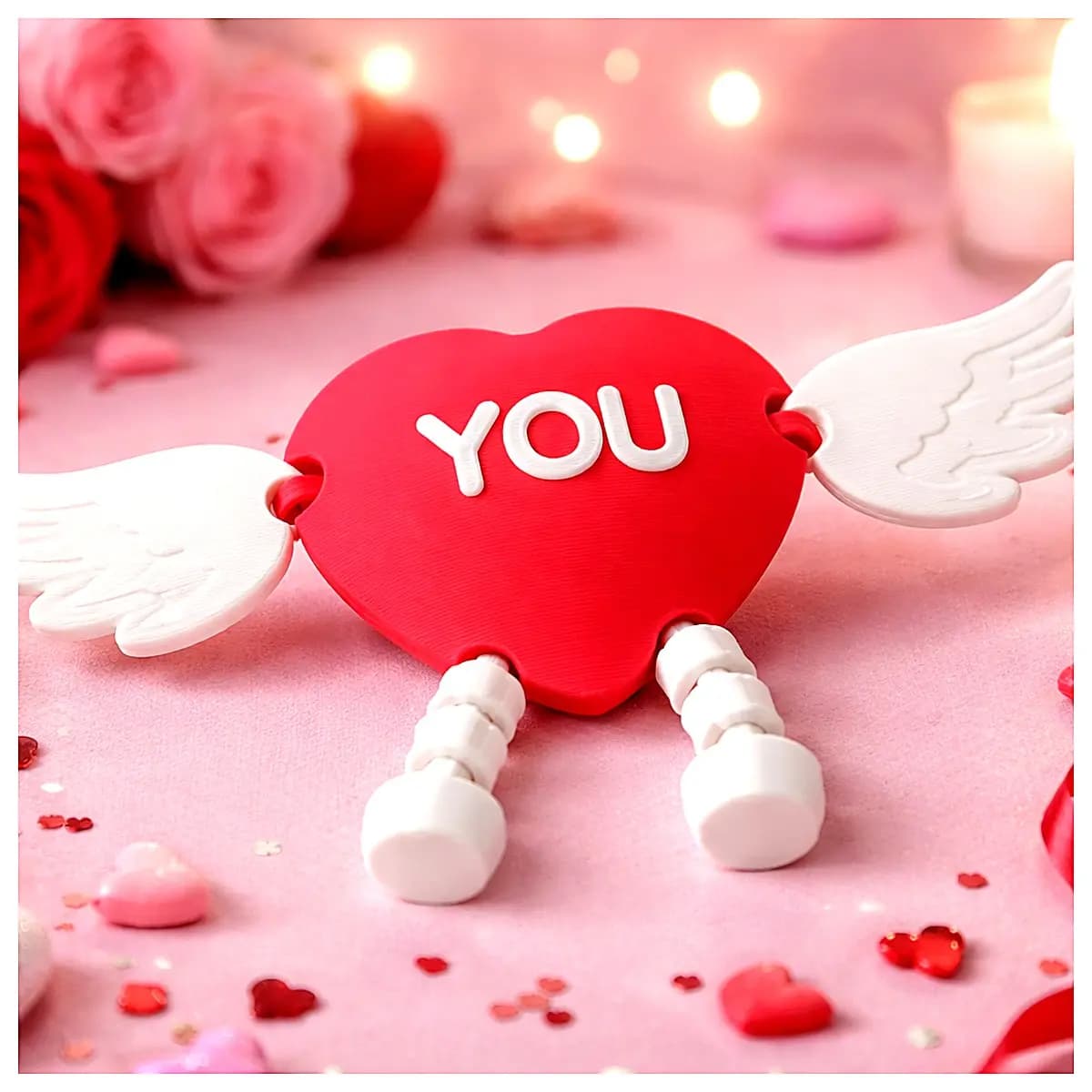 Shaped Movable Joint Sculpture Valentine s Day Toy Couple Interaction Romantic Keepsake Love Decor Couples Figurine
