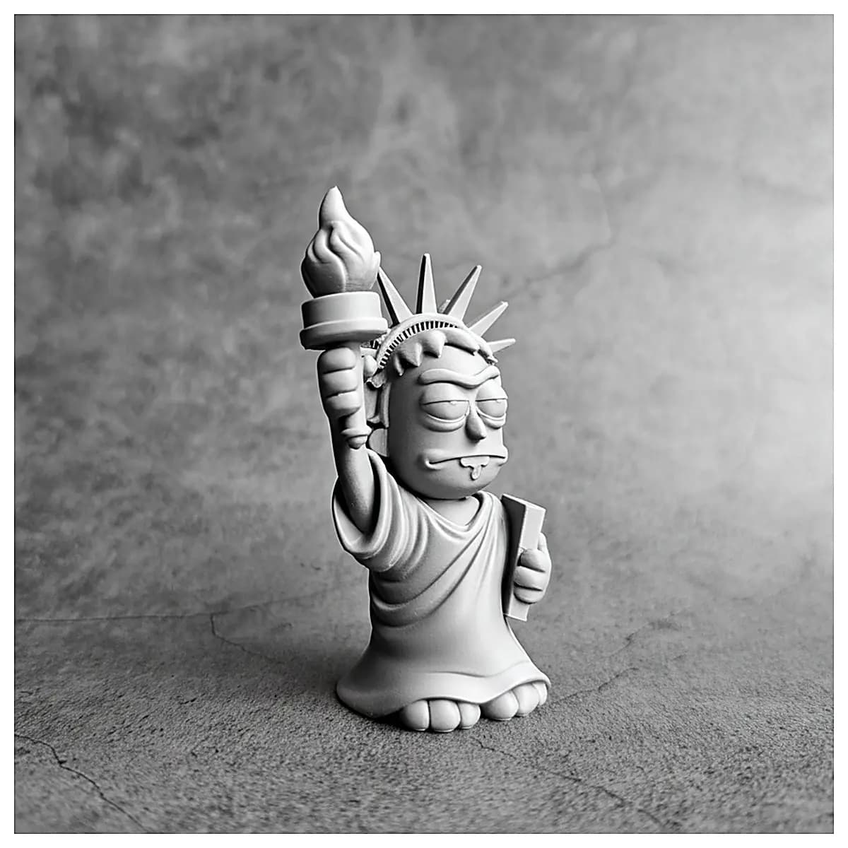 Rick Statue Figure Collectible Model Ornament Sculpture Decoration Art Souvenir Display Piece